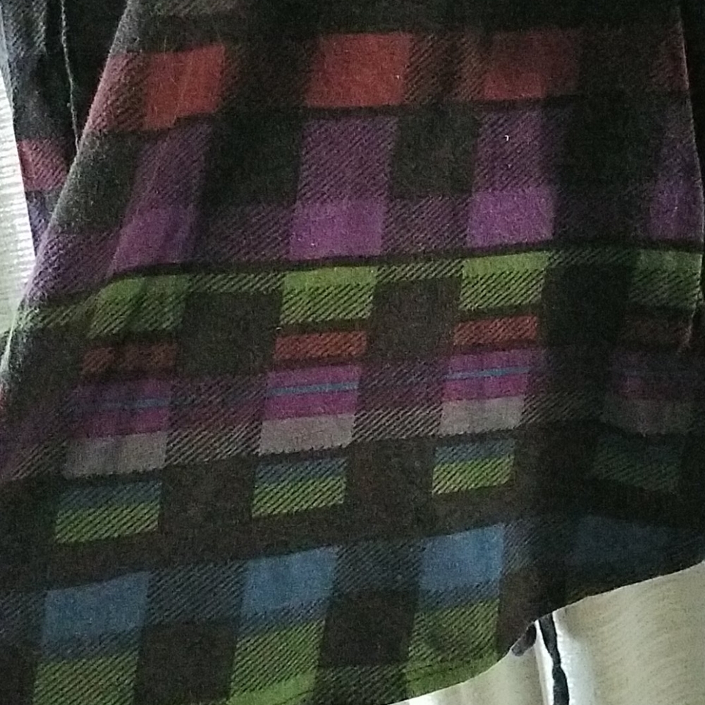 Multicolor Colorblock Button Down Top - Picture 4 of 5